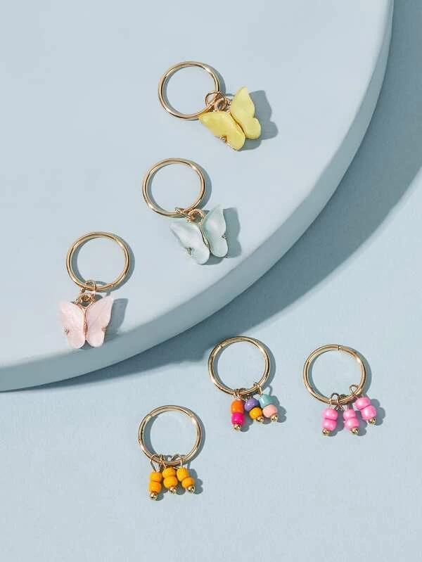 “Social Butterfly” Hair Charms