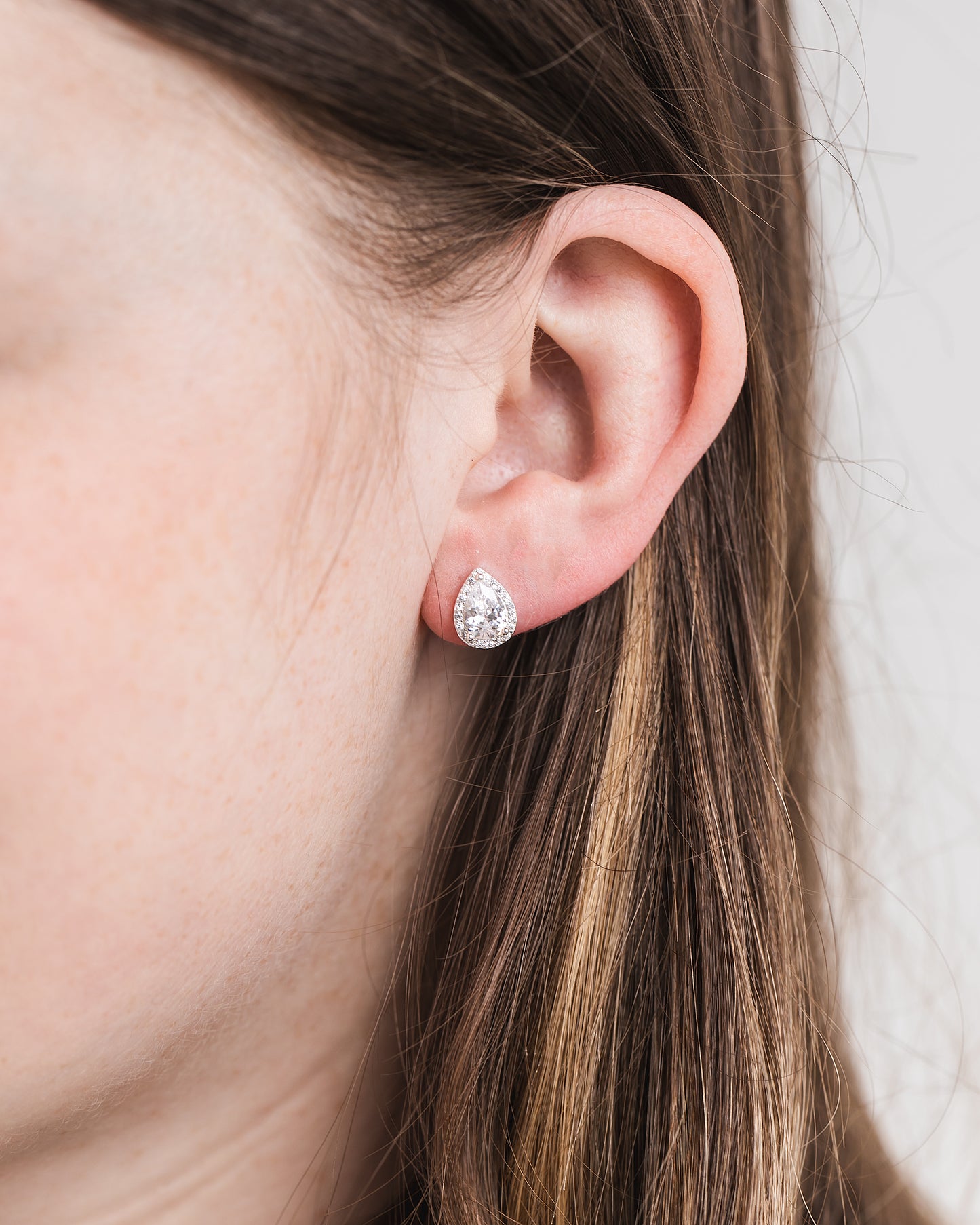 "Her Majesty" Diamond Simulant Earrings