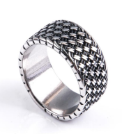 Men's Hatched Ring