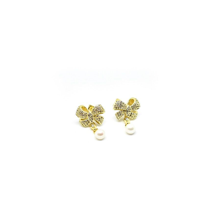 "Bows & Bling" Earrings