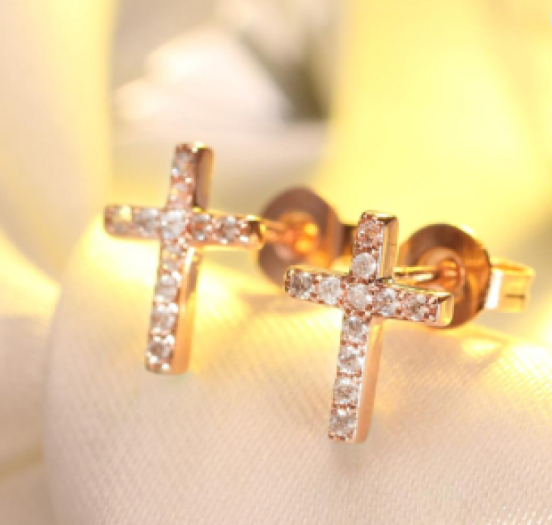 Faith Foward Stud Earrings