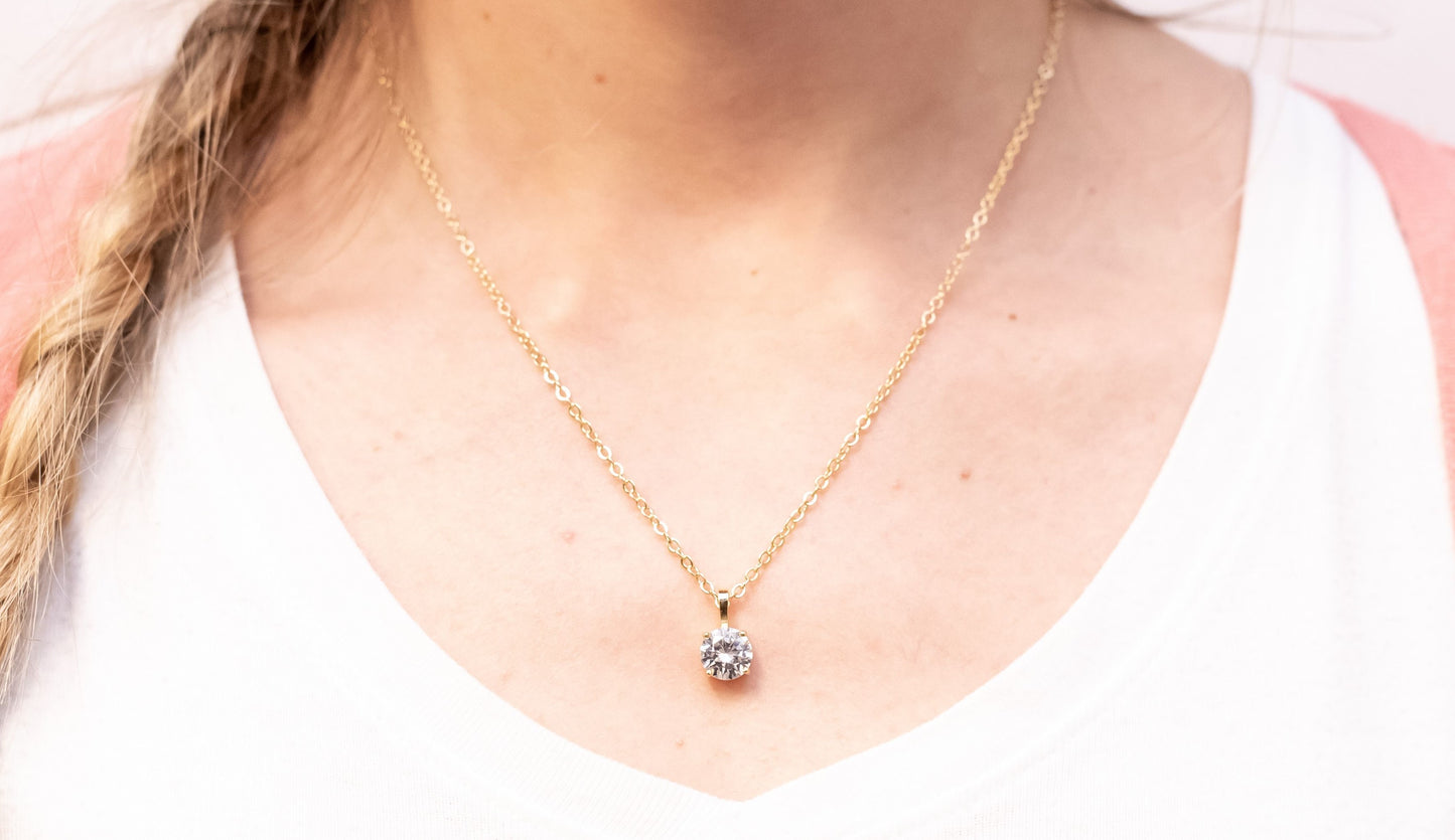 "Night Out On The Town" Gold Pendant