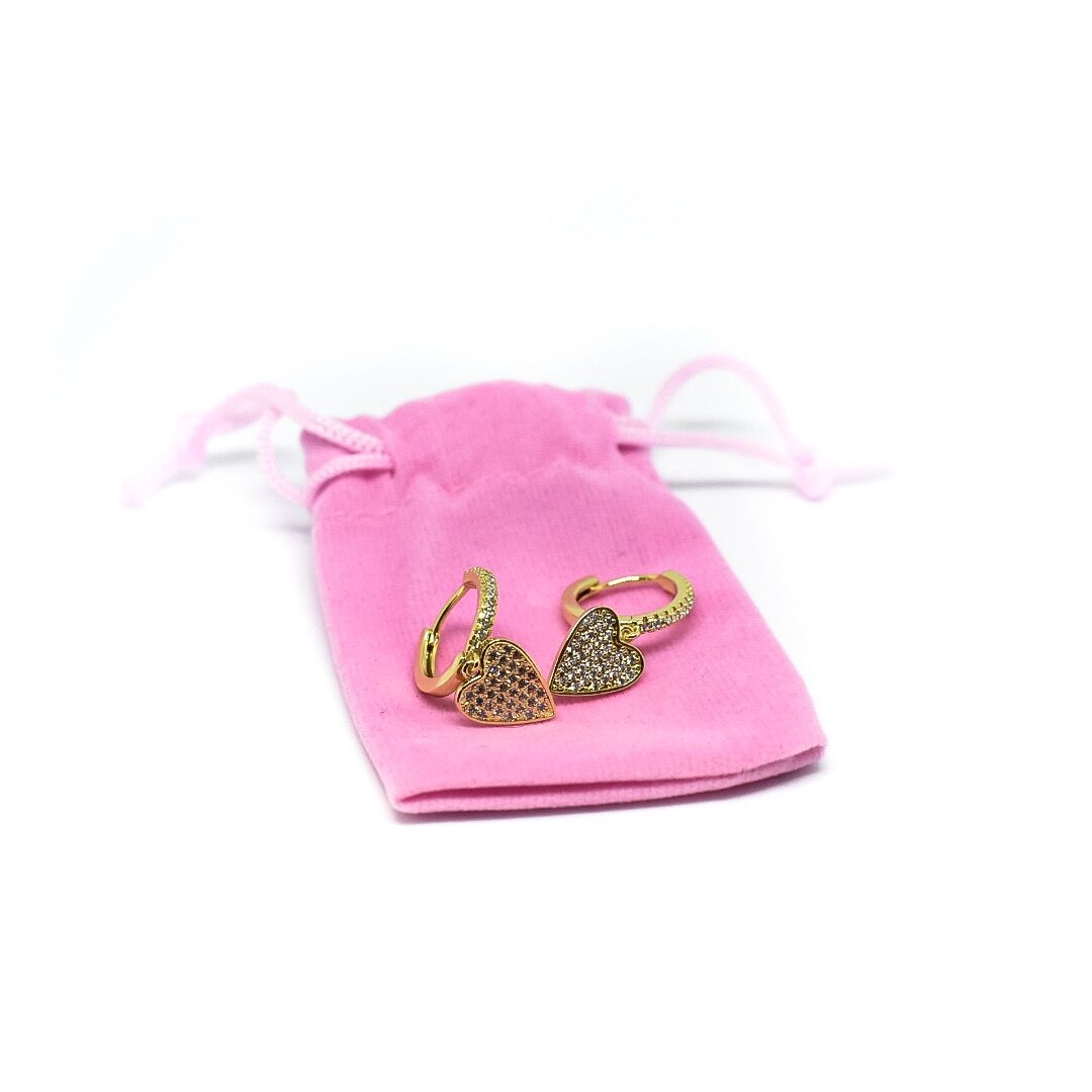 "Don't Go Breaking My Heart" Hoop Earrings