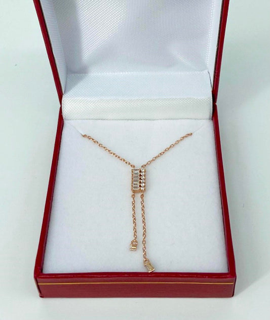 Rose Gold Drop Necklace