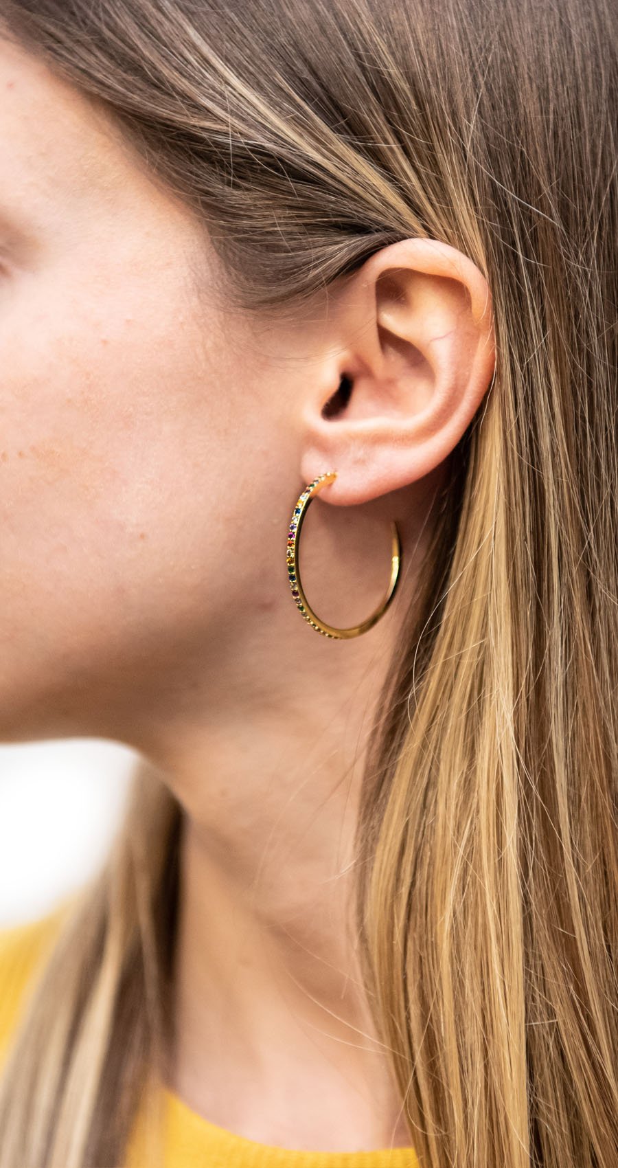 Girls Just Wanna Have Fun Hoop Earrings