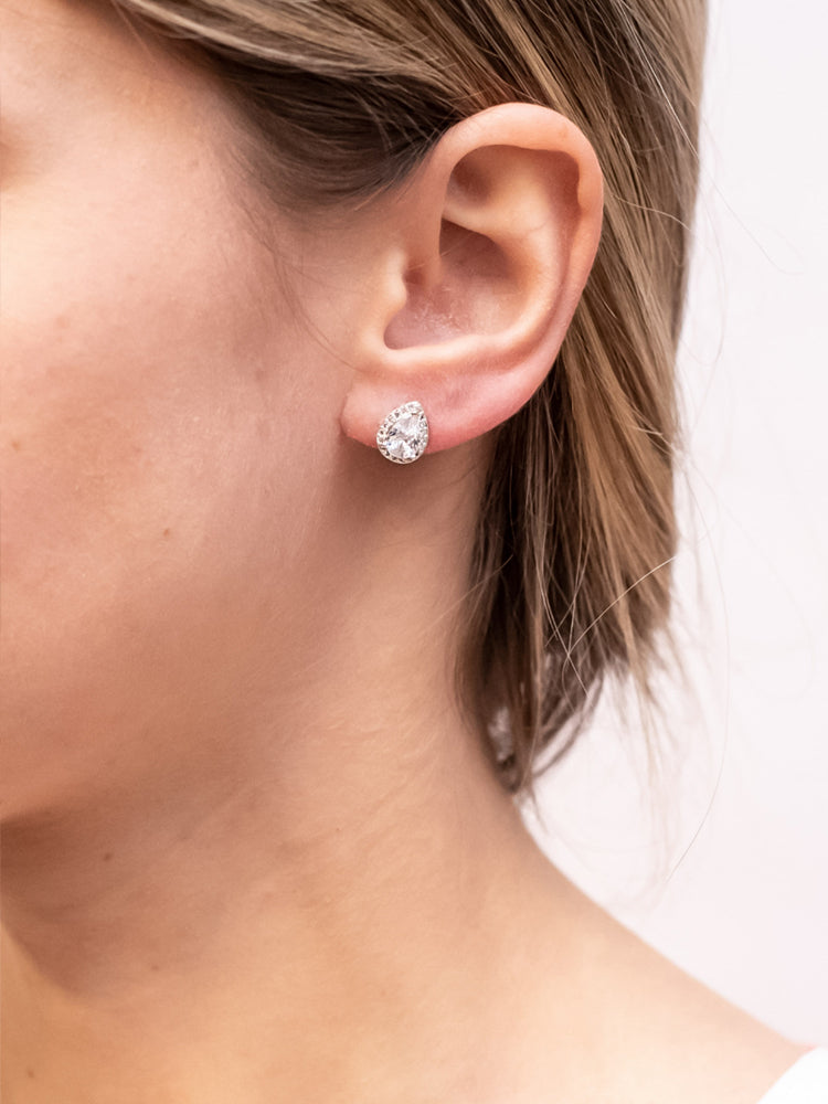 "Her Majesty" Diamond Simulant Earrings