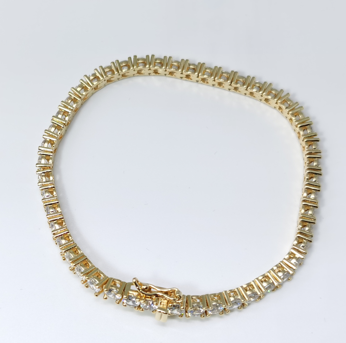 18K Gold Vermeil Tennis Bracelet