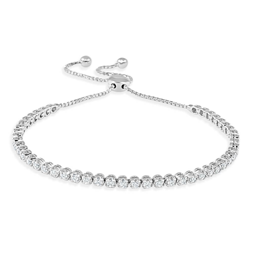 Diamond Simulant Tennis Bracelet