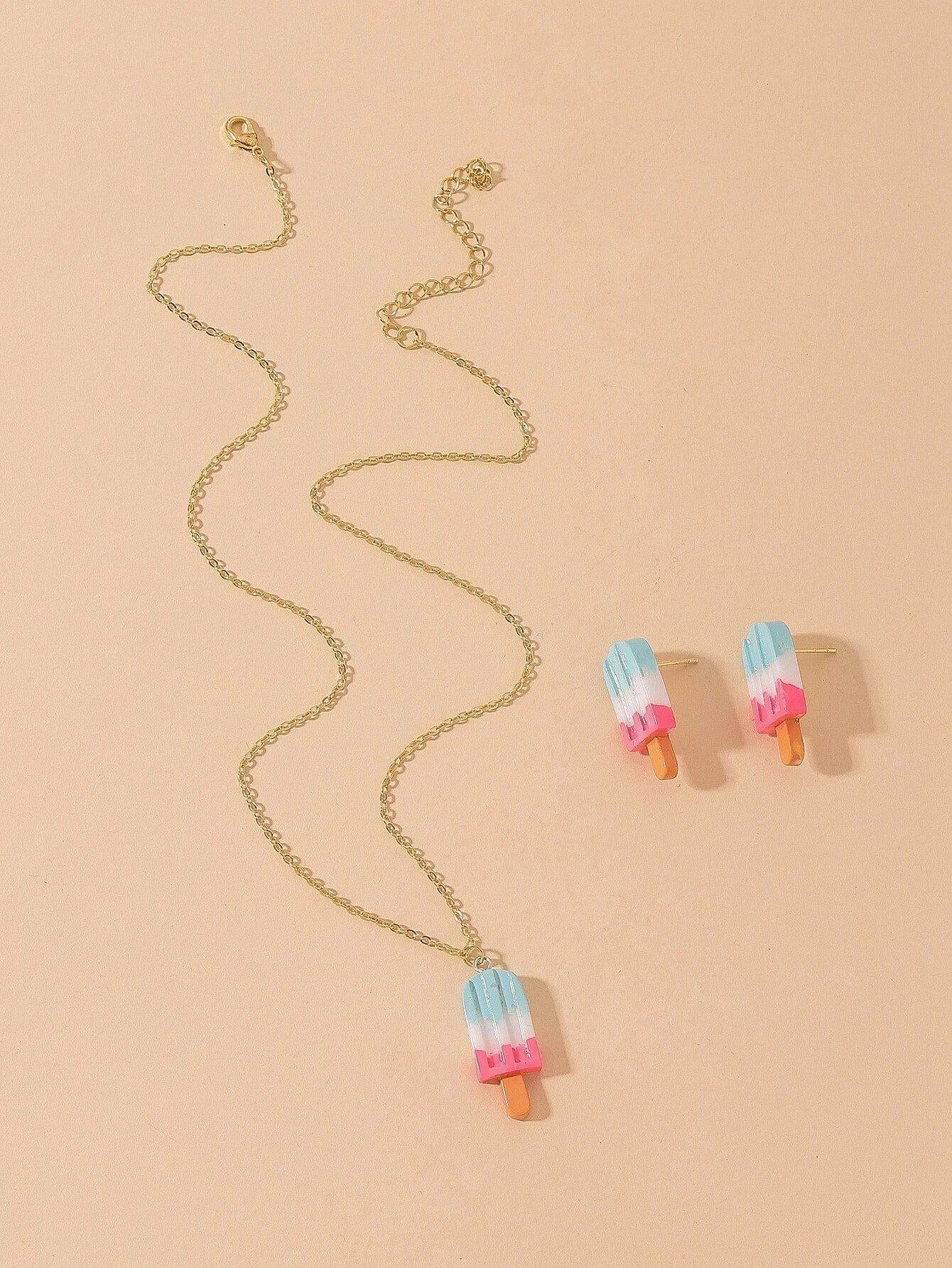 “My Little Firecracker” Popsicle Jewelry Set