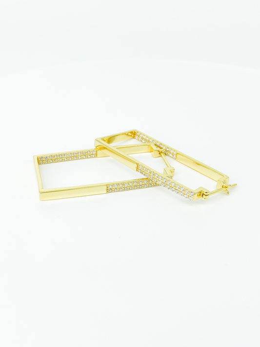 “Disco Doll” Square Hoops