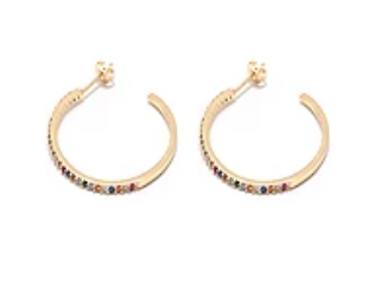 Girls Just Wanna Have Fun Hoop Earrings