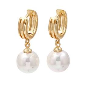 "Sunday Brunch" Pearl Hoops